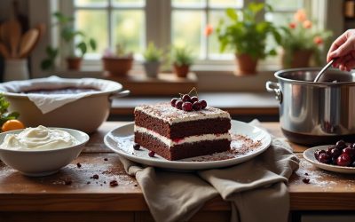 Forêt noire façon Cyril Lignac : la recette expliquée étape par étape