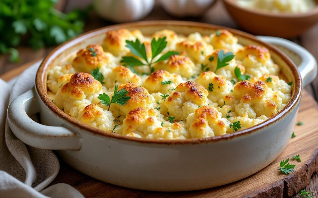 découvrez notre recette de gratin de chou-fleur sans béchamel, une alternative légère et fondante idéale pour un repas savoureux et sain.