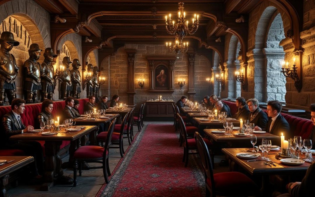 découvrez les restaurants de châteaux forts où l'histoire médiévale rencontre la gastronomie moderne, entre décor d'armures impressionnantes et saveurs authentiques.